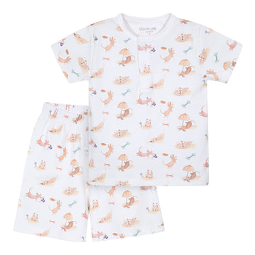 Pijama kids corto salchis playa