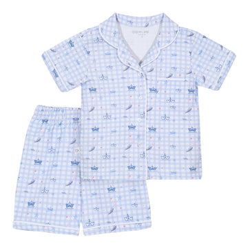 Pijama kids corto velero vichy