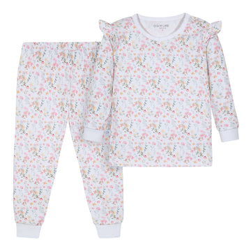 Pijama largo pima winter flowers