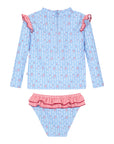 Polera y calzon vichy flor