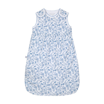 Saquito baby conejo flor azul