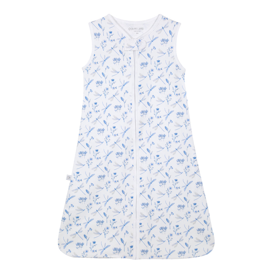 saquito verano baby libelulas azul