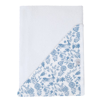 Toalla conejo flor azul