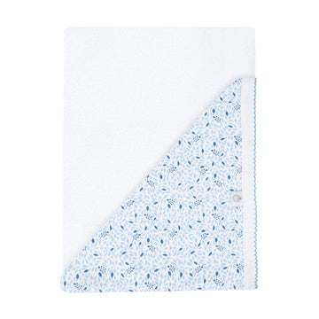 Toalla hojitas azules