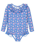 Traje de baño largo azul pasly vuelos