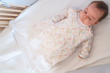 Saquito baby winter flowers