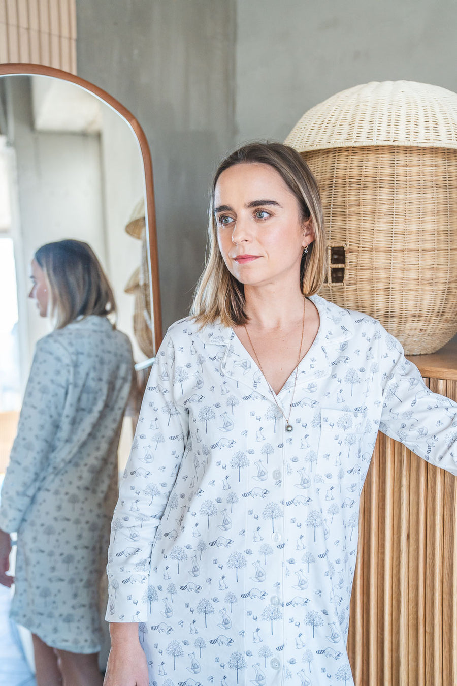 Camisa de dormir mujer Forest gris