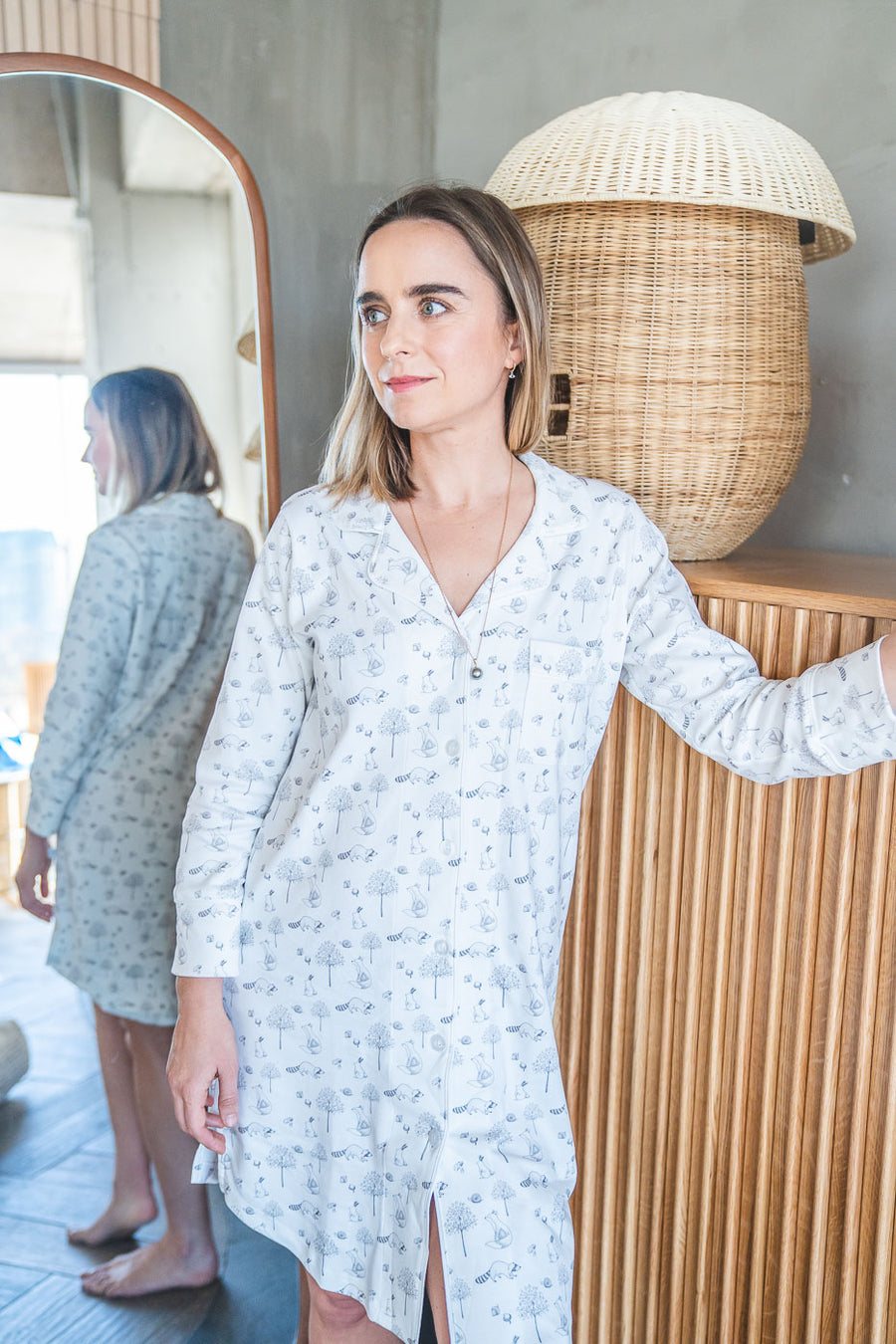 Camisa de dormir mujer Forest gris