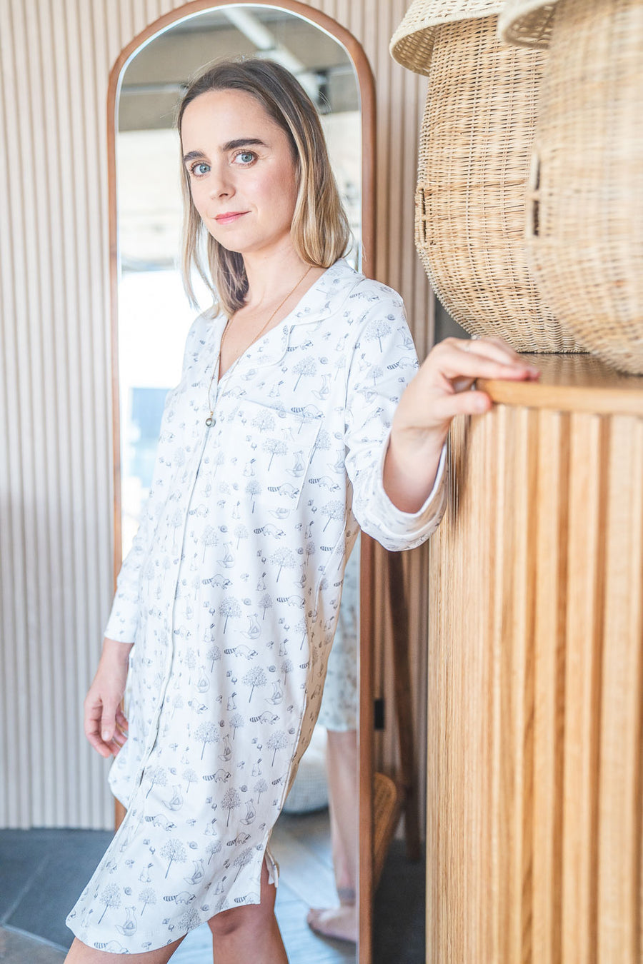 Camisa de dormir mujer Forest gris