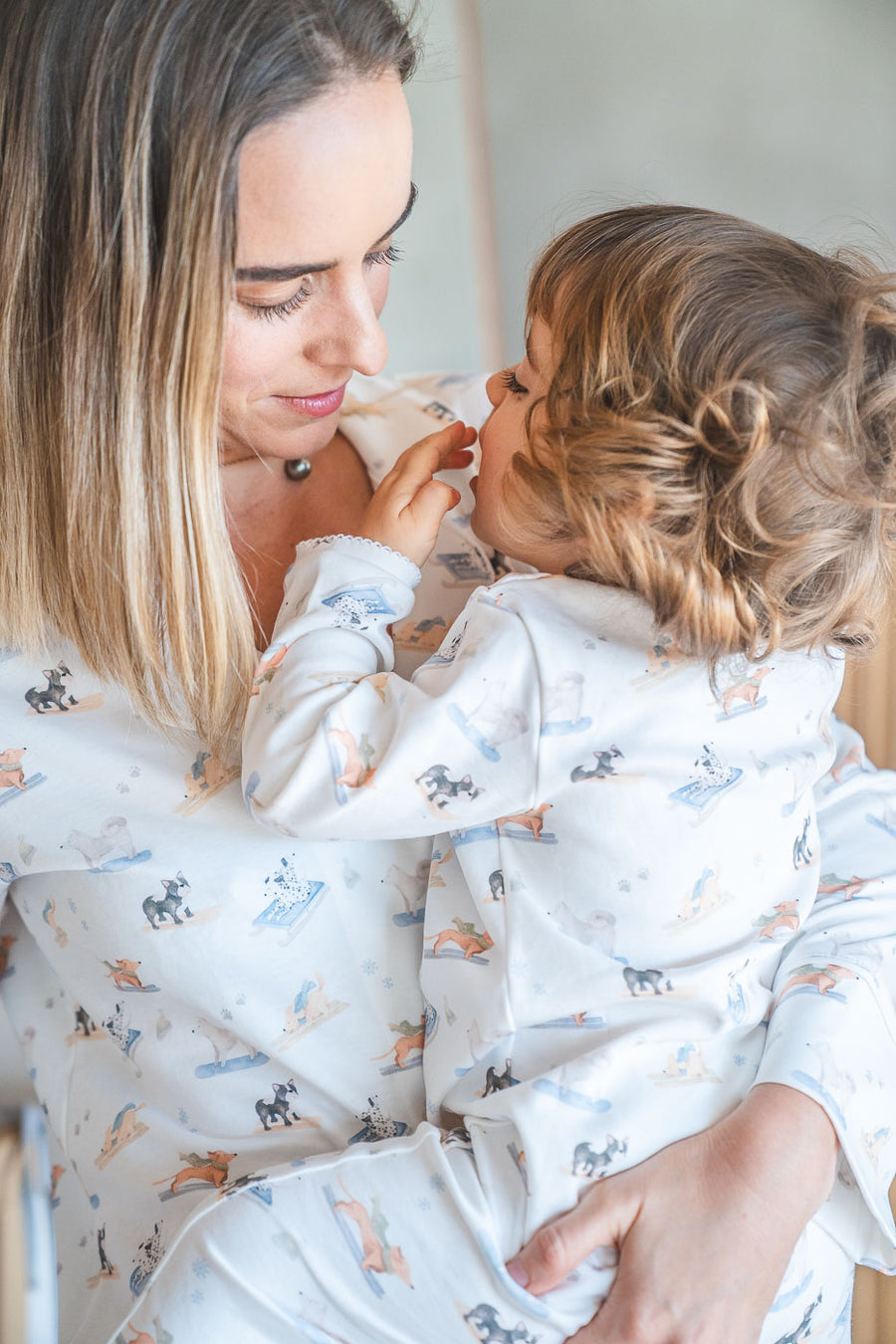 Camisa de dormir mujer perritos ski