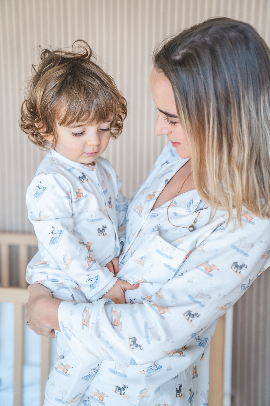 Camisa de dormir mujer perritos ski