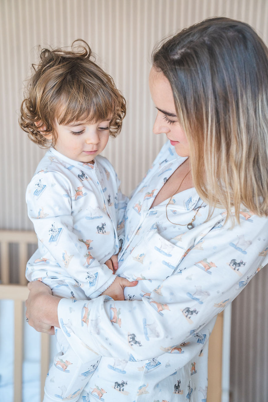 Camisa de dormir mujer perritos ski