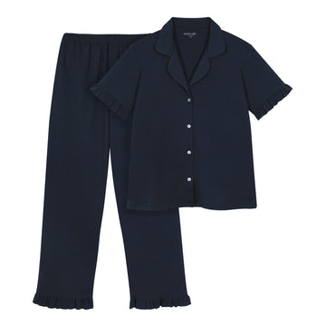 Pijama largo mujer navy vuelos