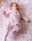 Enterito Pima toile rosa