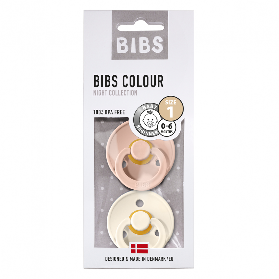 Chupete Bibs⎪Blush &  Ivory⎜0-6 meses - Oh My Lamb!