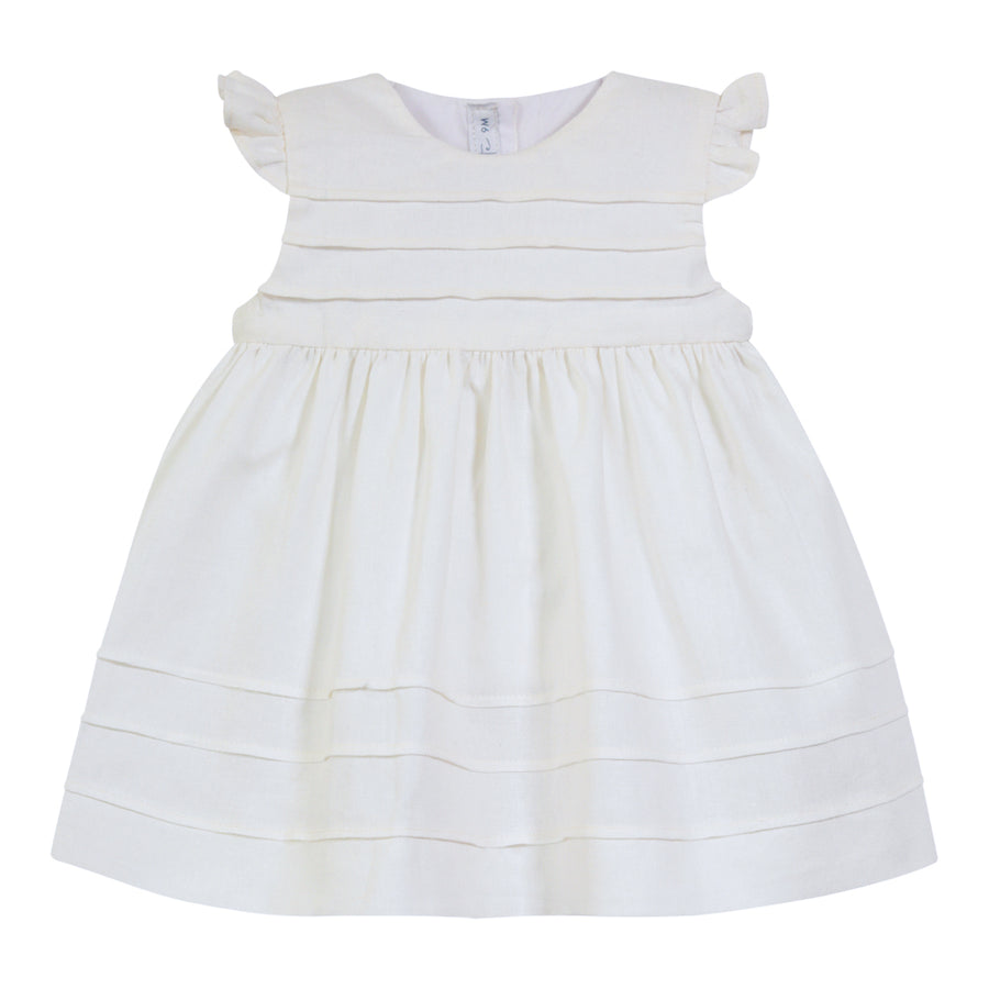 Vestido Vuelitos Lino Blanco